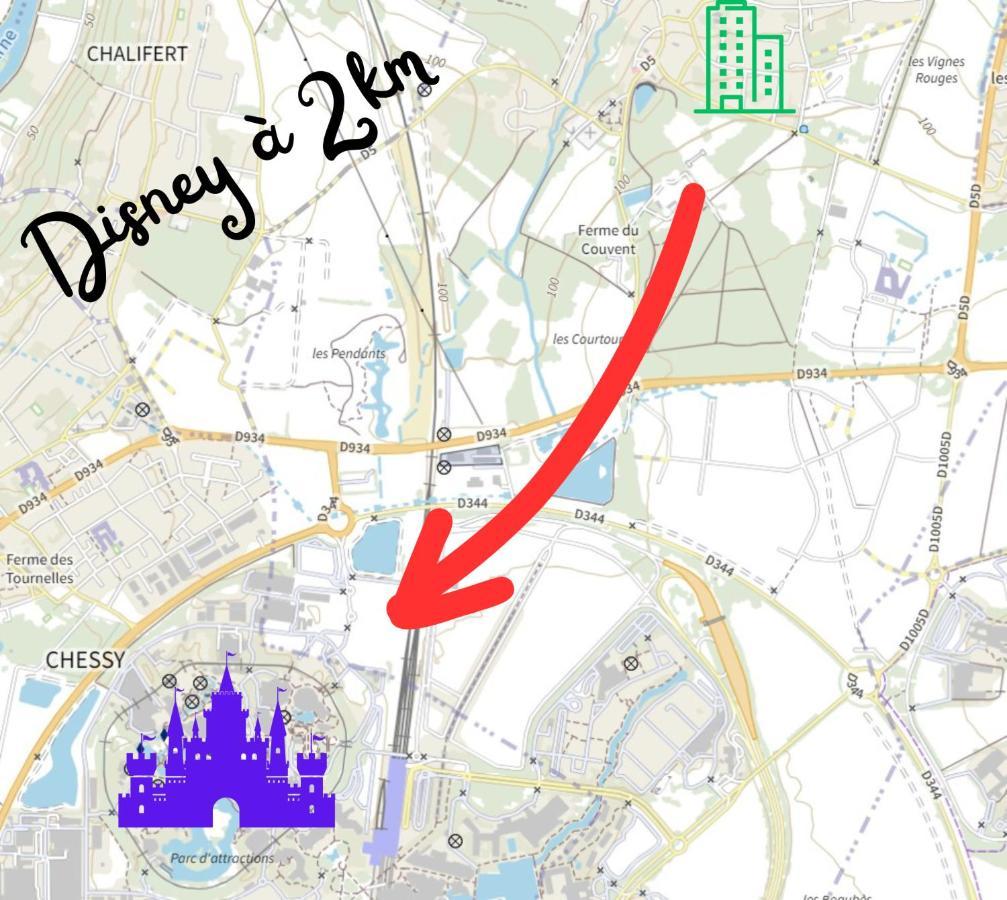 Appartement Cosy Tres Proche Disney Coupvray Luaran gambar
